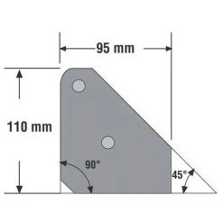 URKO Équerre Magnétique De Soudure 45°/90° - 95 X 110 Mm - Mod. 4971-EM -France URKO Soldes 2022 28907722 3
