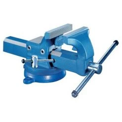 URKO Étau D'établi Base Tournante 150 Mm De Serrage Et Mors 125 Mm ET125