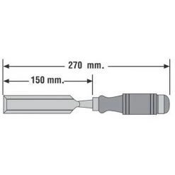 URKO Ciseau à Bois Largeur 4 Mm Chrome Vanadium Manche Bois - Mod. 604-M -France URKO Soldes 2022 28907810 3