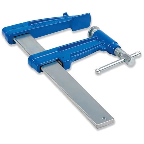 Serre-joint à Pompe 70 Cm Section 30 X 8 Mm Saillie De 90 Mm Et Frein Antiglissant - 1520070 - Urko 3 Serre-joint à Pompe 70 Cm Section 30 X 8 Mm Saillie De 90 Mm Et Frein Antiglissant - 1520070 - Urko