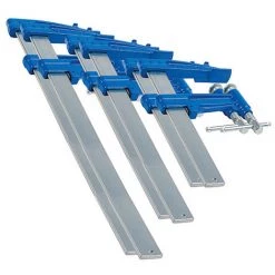 6 Serre-joints à Pompe 3-P (35 X 8) Saillie De 120 Mm - 2 X L. 60 Cm, 2 X L. 80 Cm, 2 X L. 100 Cm - 8590006 - Urko