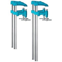 4 Serre-joints à Pompe 4003-P (35 X 8) Saillie De 107mm - 2 X L. 120 Cm, 2 X L. 150 Cm - 8590009 - Urko