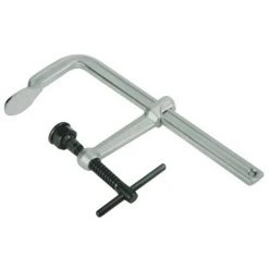 4 Serre-joints à Vis 25 Cm Section 22 X 10,5 Mm Saillie De 120 Mm En Acier Forgé - UR-1560025x4 - Urko