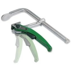 4 Serre-joints Rapide à Levier 20 Cm Section 19,5 X 8 Mm Saillie De 100 Mm En Acier Forgé - UR-1564020x4 - Urko