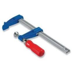 10 Serre-joints à Vis 12 Cm Section 18 X 7 Mm Saillie De 60 Mm Et Manche Bois - UR-2010012x10 - Urko