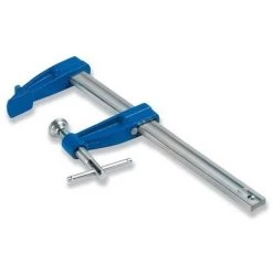 12 Serre-joints à Vis 25 Cm Section 18 X 7 Mm Saillie De 60 Mm Et Manche En Croix - UR-2011025x12 - Urko