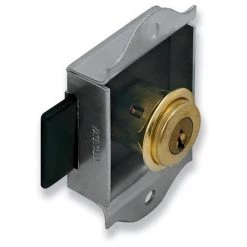 2 Serrures à Cylindre D. 20 X L. 10 Mm Pour Meubles Métalliques - Type 26 - 7105020x2 - Urko